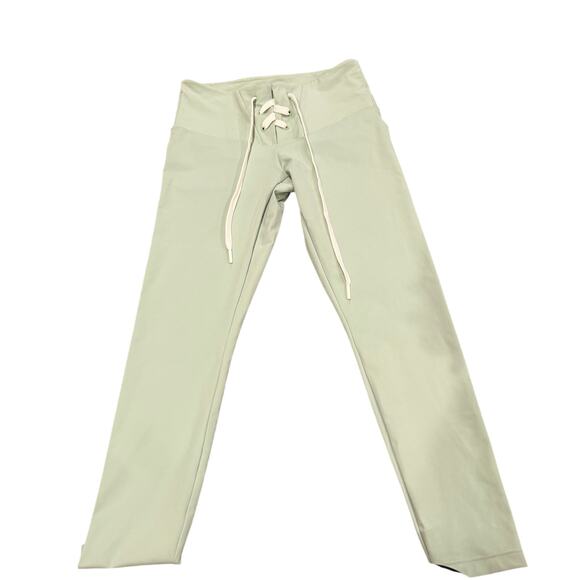 New Balance x Staud Mint Green Leggings Size Medium - Picture 2 of 8